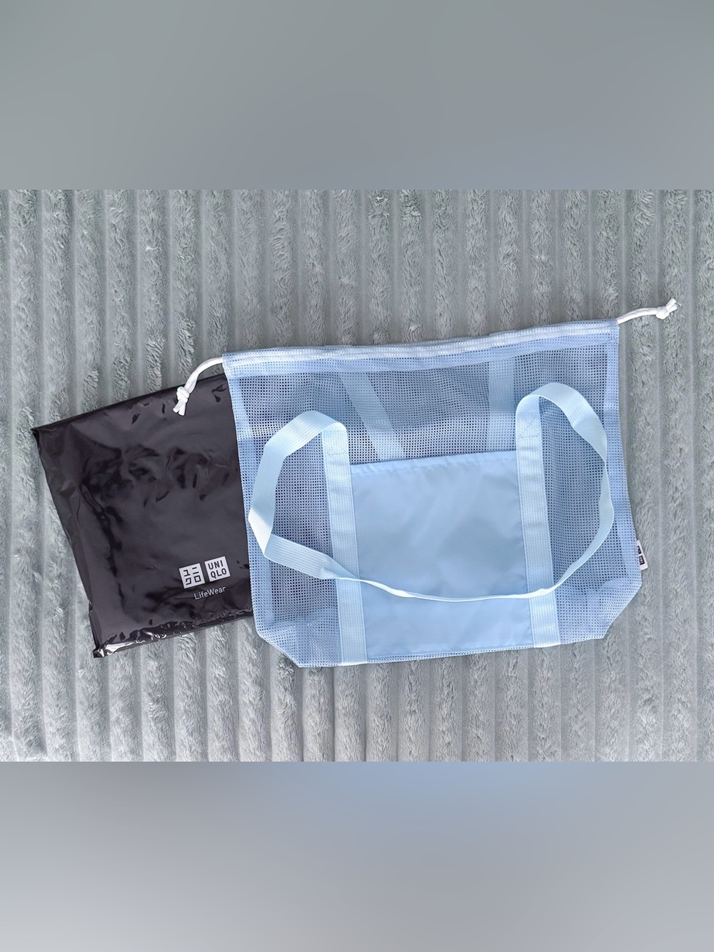 NWT UNIQLO LifeWear Mesh Tote Bag